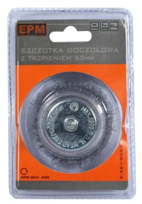 SZCZOTKA DOCZOŁOWA Z TRZPIENIEM 75MM  ZN