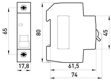 WYŁĄCZNIK NADPRĄDOWY MCB.PRO60 1P C20A 6KA