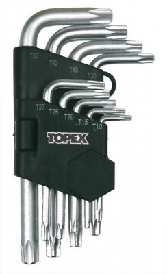 KLUCZE TORX 9 SZTUK  T10-T50MM