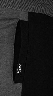 SPODNIE DRESOWE COMFORT, SZARO-CZARNE ROZMIAR M