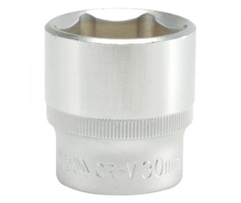 NASADKA KRÓTKA 6-KĄTNA CHROMOWANA 1/2&#039;&#039; 30MM