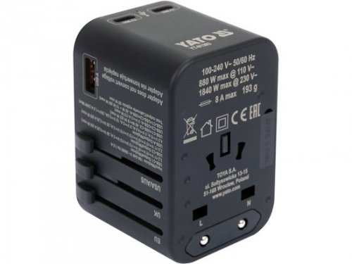 ADAPTER PODRÓŻNY UNIWERSALNY USB-C PD 65W