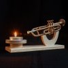 ZM CONCEPT świecznik dekoracyjny z instrumentem - TRĄBKA, produkcja ręczna