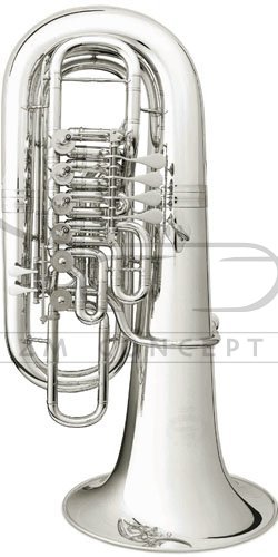 B&amp;S tuba F Perantucci 30992W-1-0GB PT-10, (4+1) posrebrzana, z futerałem gig-bag