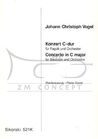 Vogel, Johann Christoph Koncert C-Dur na fagot i orkiestrę (wyciąg fortepianowy)