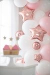 Balony foliowe Gwiazdka, 25 cm, różowe złoto (1 op. / 25 szt.)