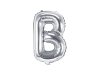 Balon foliowy Litera ''B'', 35cm, srebrny