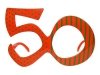Okulary 50, pomarańcz