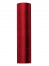 Organza Gładka, czerwony, 0,16 x 9m (1 szt. / 9 mb.)