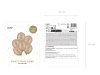 Balony 30 cm, Happy Birthday, Metallic Cold Gold (1 op. / 6 szt.)