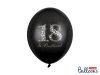 Balony 30cm, 18 & Brilliant, Pastel Black (1 op. / 6 szt.)