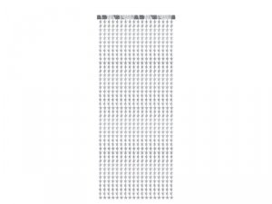 Kurtyna - Gwiazdki, srebrny, 100x245 cm