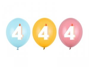 Balony 30 cm, 4, mix (1 op. / 50 szt.)