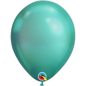 Balony QL 11 cali, chrom zielony 1 szt.