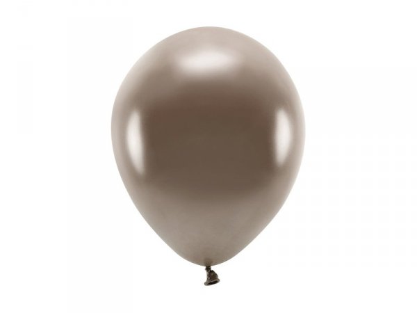 Balony Eco 26cm metalizowane, brązowy (1 op. / 100 szt.)