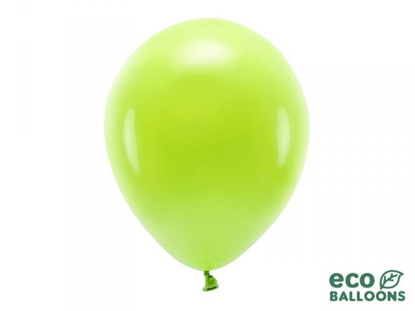 Balony Eco 30cm pastelowe, zielone jabłuszko (1 op. / 100 szt.)