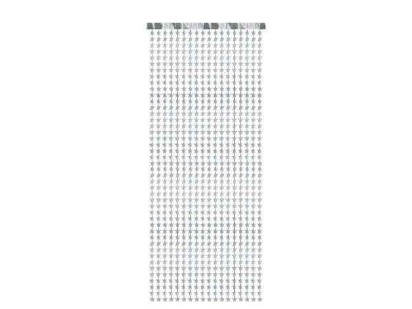 Kurtyna - Gwiazdki, srebrny, 100x245 cm