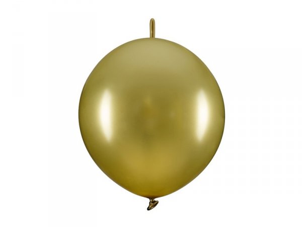 Balony z łącznikiem, 33 cm, złoty (1 op. / 20 szt.)