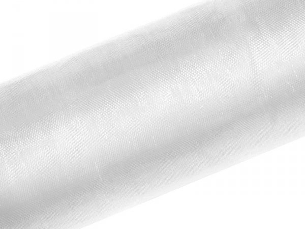 Organza Gładka, biały, 1,5 x 50m (1 szt. / 50 mb.)