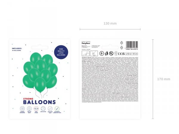 Balony Strong 30cm, Pastel Green (1 op. / 10 szt.)