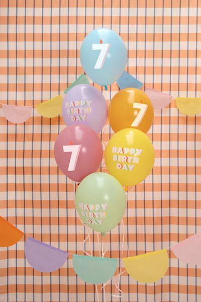 Balony 30 cm, 7, mix (1 op. / 6 szt.)