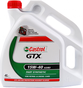 CASTROL GTX HIGH MILEAGE 15W-40 4L.