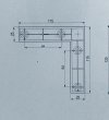 Nóżka meblowa 779R 120mm Czarny