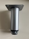 Nóżka meblowa okrągła D-737 100mm Aluminium