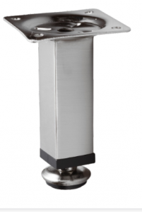 Nóżka meblowa kwadratowa D-737-3 100mm Inox
