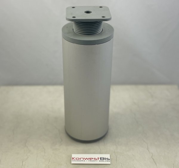 Nóżka meblowa okrągła fi60mm 150mm Aluminium