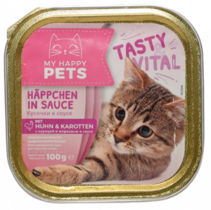 Happy Pets Kitten szalka dla kociąt 100g z indykiem i ziemniakami