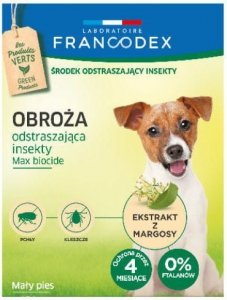 Francodex Obroża insektobójcza dla małego psa 35cm