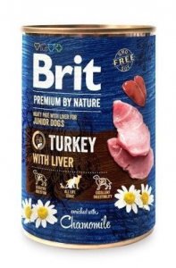 Brit Premium By Nature puszka 400g Turkey&Liver