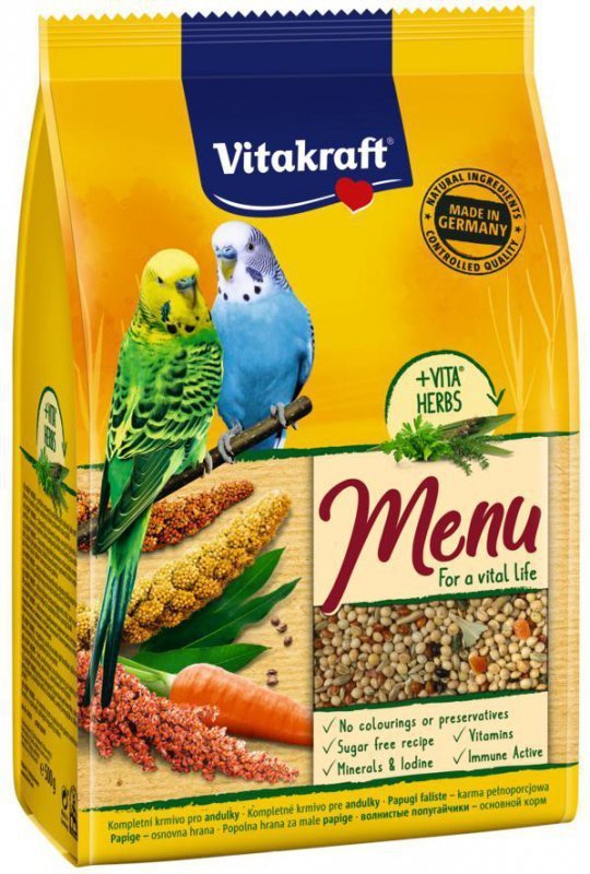 Vitakraft Menu Vita Herbs dla papugi falistej 1kg