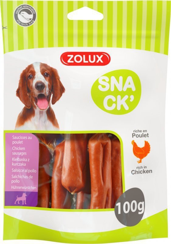 Zolux Kiełbaska dla psa z kurczakiem 100g