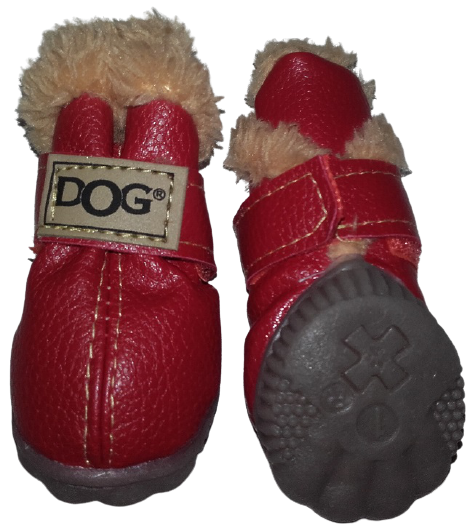 Zolux Buty dla psa T1 czerwone 4szt 4x3cm