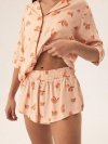 Piżama Henderson Ladies 42686 Naranja kr/r S-2XL rozpinana