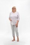 Piżama Martel Maria II 201 3/4 3XL-4XL damska rozpinana