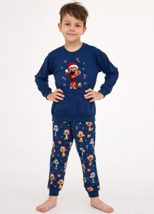 Piżama Cornette Kids Boy 593/173 Dog dł/r Christmas 86-128