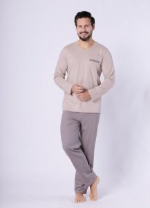 Piżama Hotberg 1752 Mikołaj dł/r M-2XL