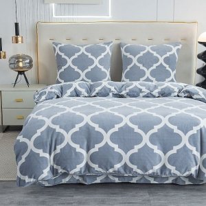 Komplet pościeli Cotton World Polarowa/Welur Kolorowy Wzór SHY 160x200