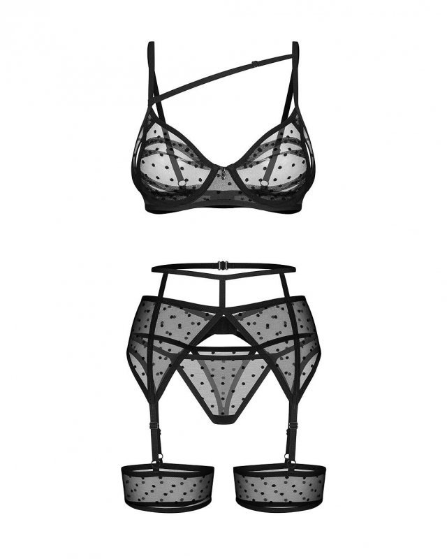 Komplet Obsessive Nuites 3-PCS Set S-3XL