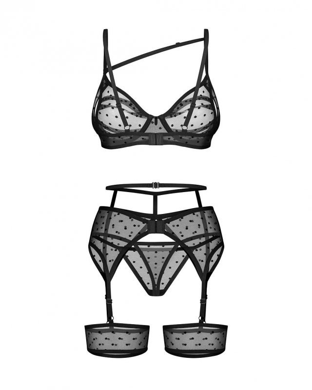 Komplet Obsessive Nuites 3-PCS Set S-3XL