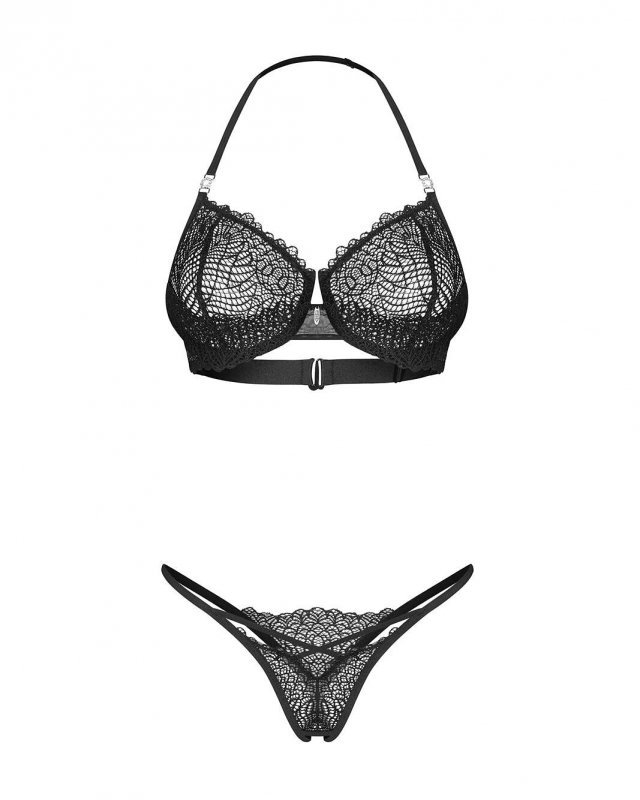 Komplet Obsessive Iliosa 2-pcs Crotlchless Set S-XL