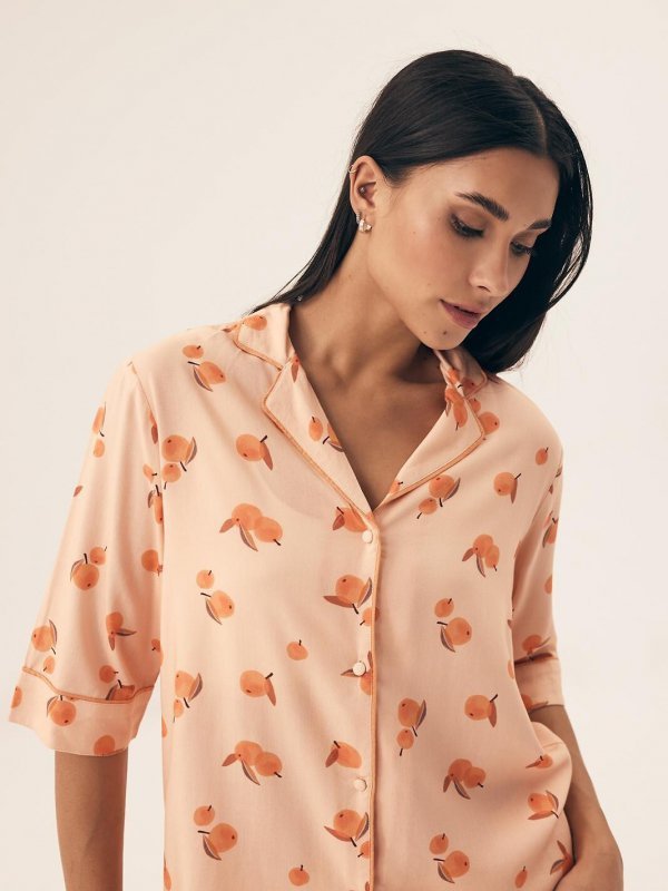 Piżama Henderson Ladies 42686 Naranja kr/r S-2XL rozpinana