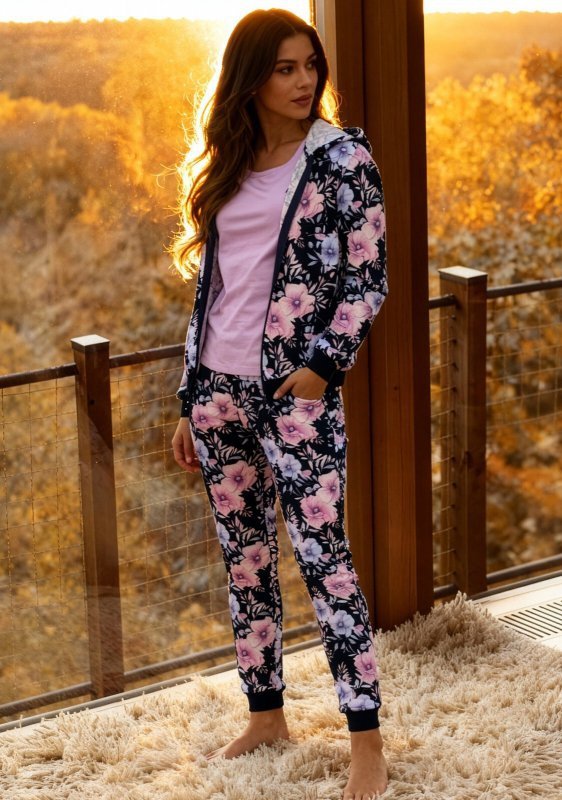 Piżama Cornette 355/464 Maddie S-XL trzyczęściowa damska