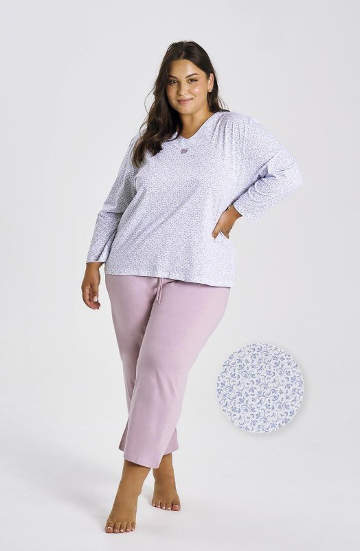 Piżama Taro Debora 3463 dł/r 2XL-4XL Z25/26 damska