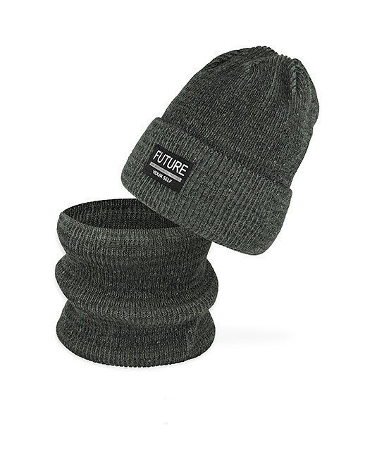 Komplet AJS 50-268 Czapka+komin chłopięcy