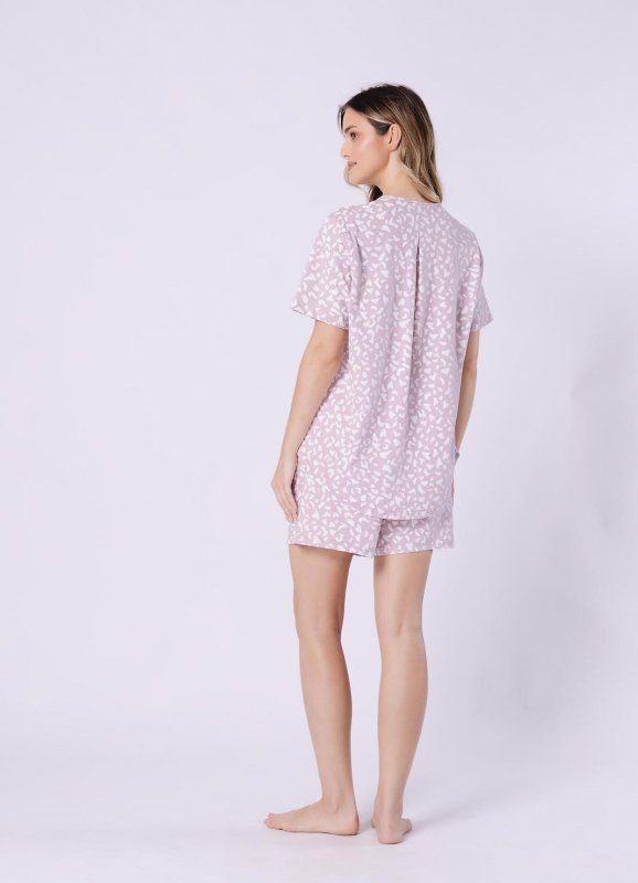 Piżama Leveza 1709 Samanta kr/r S-XL rozpinana