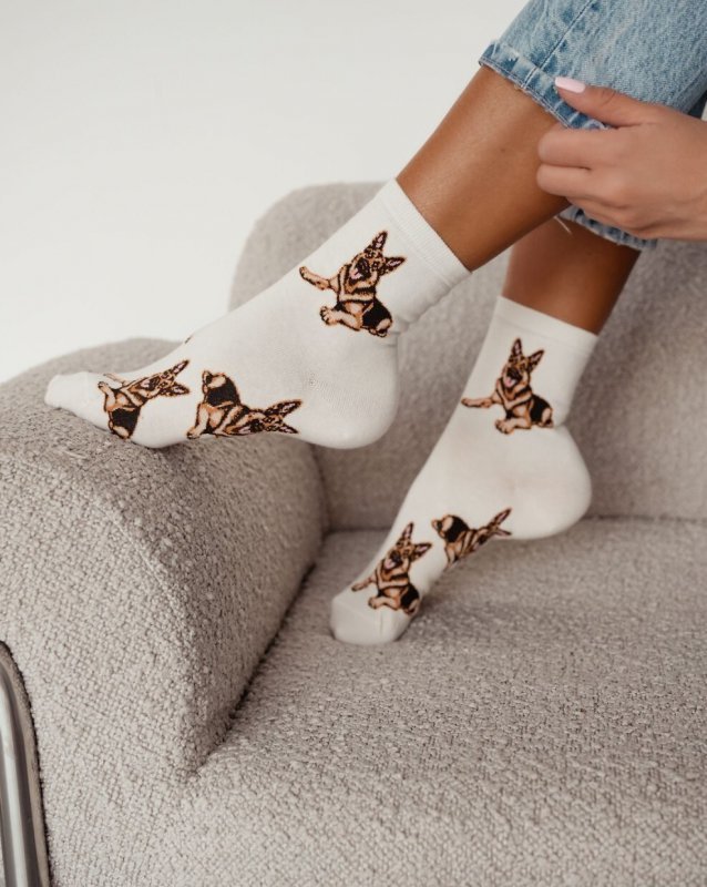 Skarpety Milena 0200-203 Owczarek Niemiecki 39-46